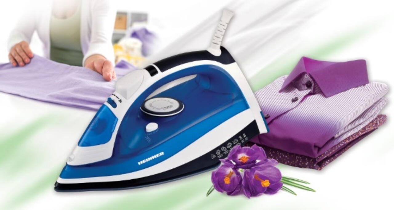 Fier de calcat Azuritte, Heinner, 2400W, albastru - imagine 3
